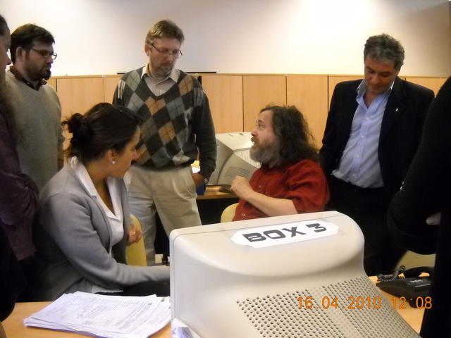 Richard Stallman en el CMD Centro III